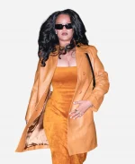 NYC 2026 Rihanna Leather Coat