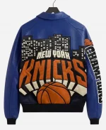 Kith for New York Knicks 2026 NBA Champions Leather Jacket