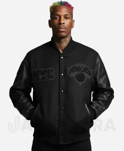 Nike 2026 NBA Finals Champions Knicks Black Jacket