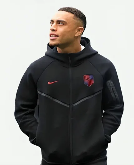 Nike USA FIFA World Cup 2026 Tech Fleece Black Hoodie