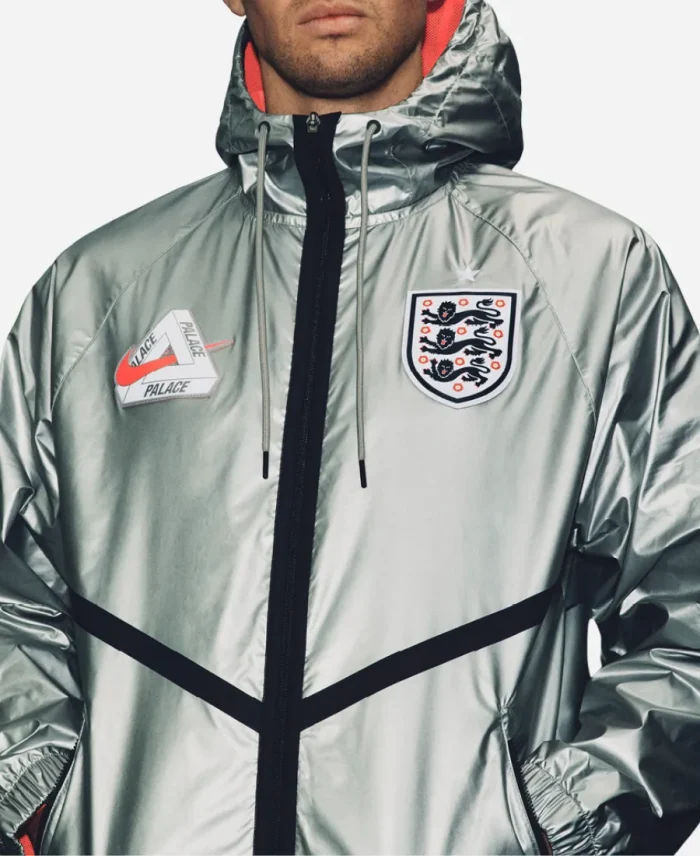 Nike x Palace England 2026 World Cup Silver Hooded Jacket
