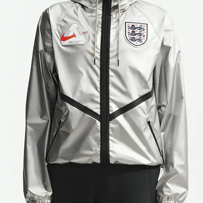 Nike x Palace England 2026 World Cup Silver Hooded Jacket
