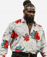 Monday Night RAW 2026 Oba Femi Floral Shirt