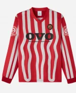 OVO Stripe Soccer Jersey - Red