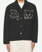 Off Campus Miles Gutierrez-Riley Cat & Dog Graphic Jacket