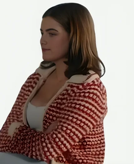 Ella Bright Off Campus S01 Red Striped Sweater
