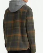 Off Cam­pus S01 John Lo­gan Plaid Hood­ie Jack­et