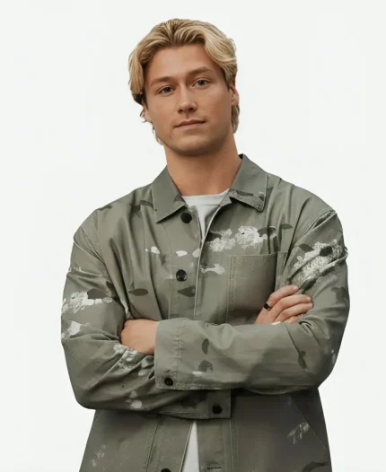 Stephen Ka­lyn Off Cam­pus S01 Green Worker Jack­et