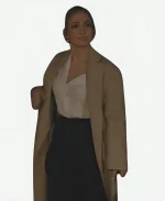 Office Romance 2026 Jackie Cruz Wool Trench Coat