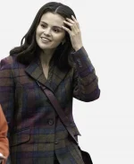 Only Murders In The Building S06 Mabel Mora Plaid Wool Coat