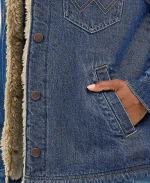 Oreana Dutton Ranch S01 Blue Denim Sherpa Jacket