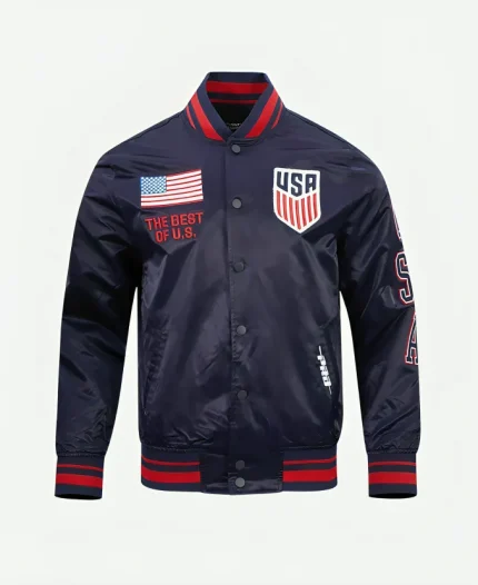 Unisex Pro Standard United States Men’s National Team 2026 World Cup Navy Satin Jacket