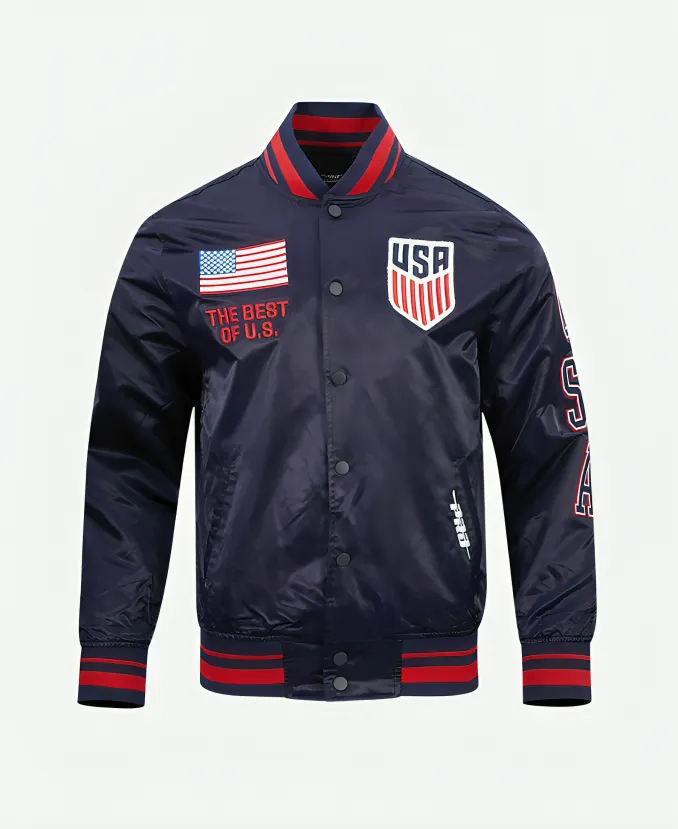 Pro Standard USMNT Classic World Cup Satin Jacket Unisex Pro Standard United States Men’s National Team 2026 World Cup Navy Satin Jacket