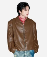 Rabin Angeles Brown Leather Jacket