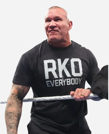 Men's Randy Orton RKO Everybody Black Graphic T-Shirt