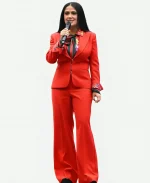 FIFA World Cup 2026 Salma Hayek Red Power Suit