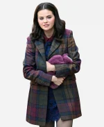 Selena Gomez Only Murders In The Building S06 Mabel Mora Plaid Wool Coat