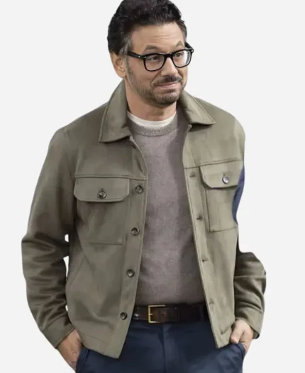 Al Madrigal Shifting Gears S02 Keith Rodriguez Green Suede Leather Jacket