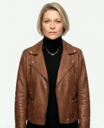 Sian Brooke Trying S03 Brown Jacket