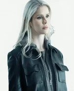 Starlight Tv Series The Boys S05 Erin Moriarty Black Cropped Leather Jacket