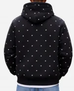 Supreme Stars Studded Hoodie in Black