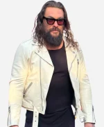 Jason Momoa Supergirl DC Event LA Biker Leather Jacket