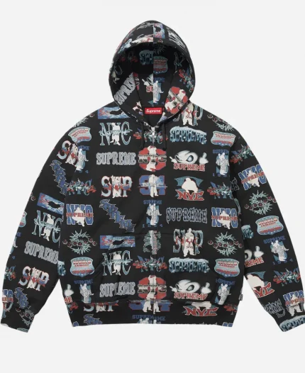 Supreme Flash Zip Up Hooded Sweatshirt