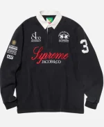 Supreme x La Martina Black Rugby Shirt