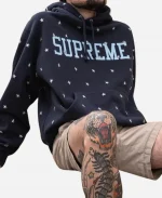 Supreme Stars Studded Hooded Sweatshirt