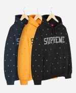 Supreme Stars Studded Hoodie - Blue, Black & Yellow