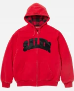 Supreme x SALEM SS26 Red Full-Zip Hoodie