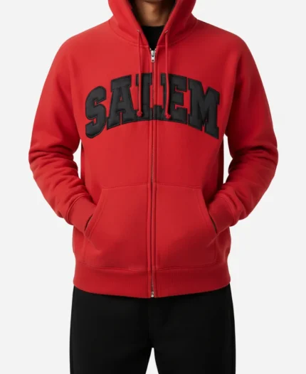 Supreme x SALEM Red Hoodie