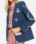 Dame Prue Leith Embroidered Blazer