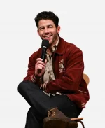 Tastemaker Screening Nick Jonas Corduroy Bomber Jacket