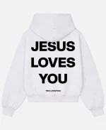 Jesus Loves You Graphic JLY Cloud Grey Hoodie