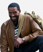 The Boys S05 Laz Alonso Brown Leather Jacket