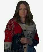 The Four Seasons S02 Kate Bandana Print Patchwork Cardigan