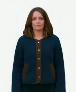 Kate Blue and Brown Sherpa Jacket