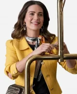 Lyndsy Fonseca The Love Heist 2026 Yellow Cropped Jacket