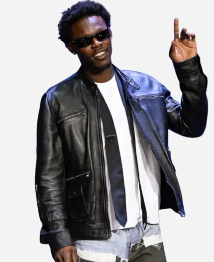 The Tonight Show Starring Jimmy Fallon S13 Jazz Chisholm Jr. Black Leather Jacket