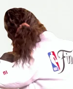 The View S29 Sunny Hostin 2026 NBA Finals White Leather Jacket