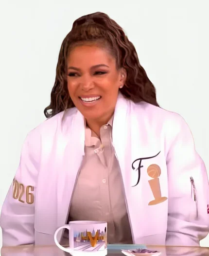 Sunny Hostin 2026 NBA Finals Leather Jacket