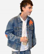 Timothee Chalamet 2026 NBA Finals Knicks vs. Spurs Denim Jacket