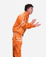 Timothée Chalamet Custom Orange Tracksuit