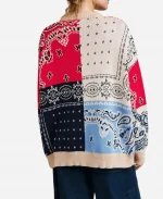 Tina Fey The Four Seasons S02 Bandana Patchwork Cardigan