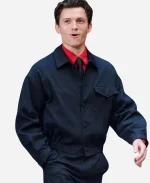 Tom Holland Black Cotton Jacket
