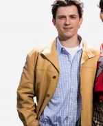 Spider-Man 2026 Tom Holland Tan Leather Jacket