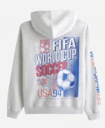 Abercrombie & Fitch USA 94 World Cup Graphic Heather Grey Hoodie