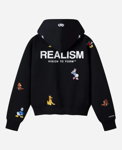 Realism x Disney Back To Front Black Hoodie