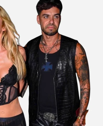 DJ Anyma Leather Vest